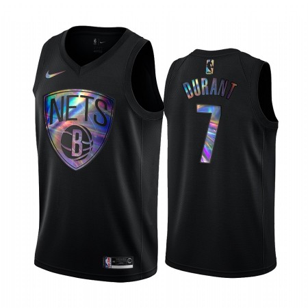 Maglia NBA Brooklyn Nets Kevin Durant 7 Iridescent HWC Collection Swingman - Uomo